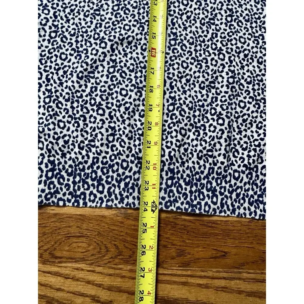 Boden Grey/Navy Animal Print Cotton Blend Long‎ Sleeve Jumper Size M